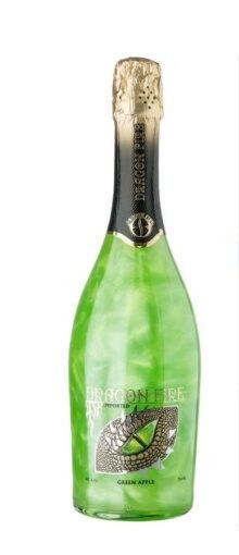 Rượu vang Sparkling Dragon Fire Vị Táo Xanh 750ml