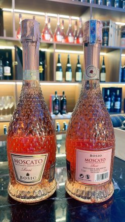 Rượu vang nổ Moscato Rose Bosio