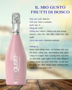 Rượu vang nổ IL MIO GUSTO FRUTTI DI BOSCO Giá rẻ nhất