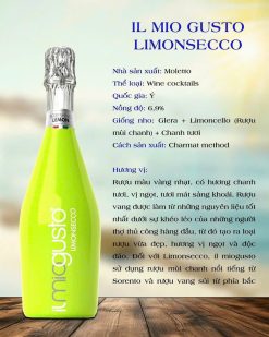 Rượu vang nổ IL MIO GUSTO LIMONSECCO Giá rẻ nhất