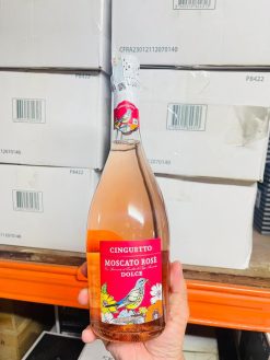 Rượu vang nổ Cinguetto Moscato Rose