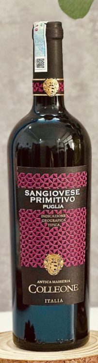 Rượu vang Ý Colleone Antica Masseria Sangiovese Primitivo Puglia IGT