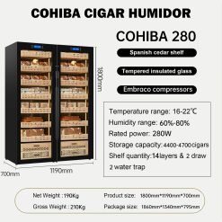 Tủ bảo quản xì gà 5000 điếu Cohiba COB 280 Giá tốt nhất