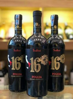 Rượu vang đỏ Ý 16 Sedici Puglia IGT