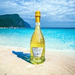 Vang không cồn Bosio Sparkling Zero White Demi Sec