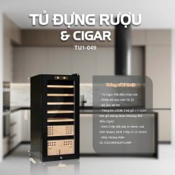 Tủ bảo quản Xì gà Adela 450 điếu máy nén TU1-049 Giá tốt nhất