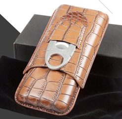 Bao da đựng xì gà 3 điếu Cohiba da cá sấu 3304C Giá tốt nhất
