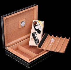 Hộp đựng xì gà 6 điếu kèm dao cắt bật lửa Cohiba T12G Giá tốt nhất