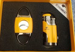 Set phụ kiện xì gà 2 món Cohiba gồm dao cắt và bật lửa T14A Giá rẻ nhất
