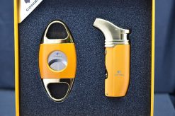 Set phụ kiện xì gà 2 món Cohiba gồm bật lửa và dao cắt HB422 Giá rẻ nhất