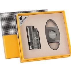 Set phụ kiện xì gà bật lửa và dao cắt Cohiba COB 61 Giá tốt nhất