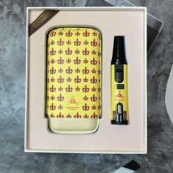 Bao da đựng xì gà 3 điếu kèm khò in logo các hãng thuốc Giá tốt